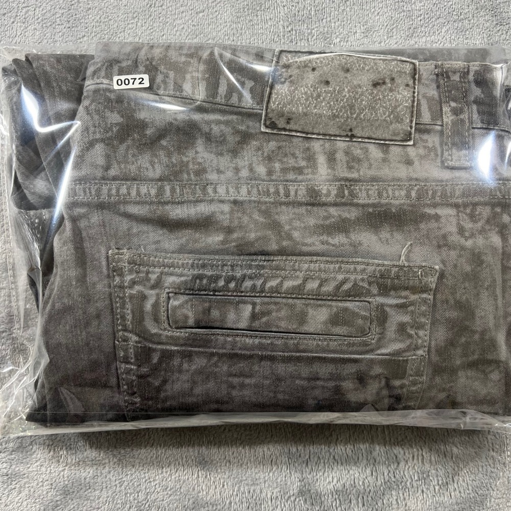 Smoke Rise Mens Grey Acid Wash Moto Denim Shorts Size‎ 40 Streetwear Casual - Picture 8 of 8